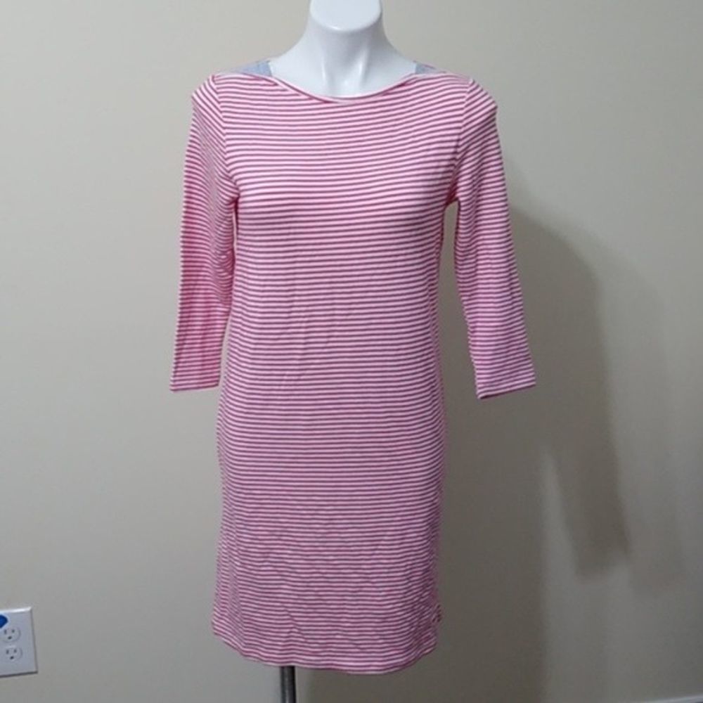 Fleur Bleue striped midi dress size small